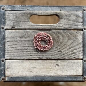 5mm + Rhodochrosite + Sapphire Hand Knotted Necklace 21"