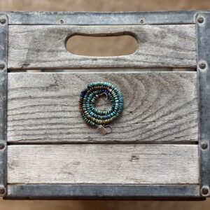 5mm Turquoise + Sapphire + Fire Opal + Lapis Hand Knotted Necklace 20"