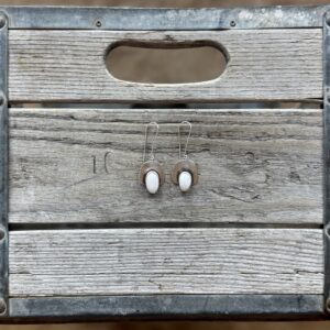 Silver White Buffalo Turquoise Domes - 2.5"