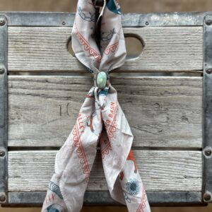 Palomino Variscite Floral Husk Silver Ring - size 8