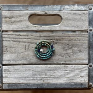 5mm Turquoise + Sapphire + Fire Opal + Lapis Hand Knotted Necklace - 20"