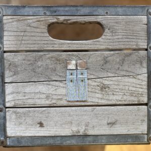 Silver Folk Flowers - Light Blue