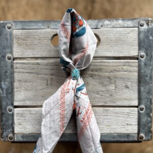 Number 8 Turquoise Floral Husk Silver Ring - size 7