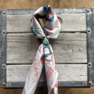 Ajax Turquoise Lupine Husk Silver Ring - size 7.5