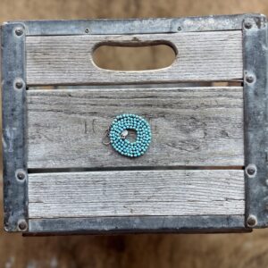 3-4mm Sleeping Beauty Turquoise silk knotted necklace - 23"