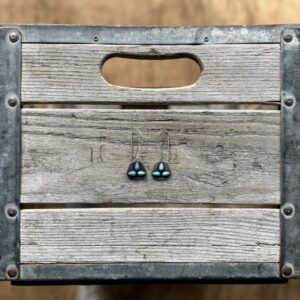 Floral Turquoise Domes - 2"