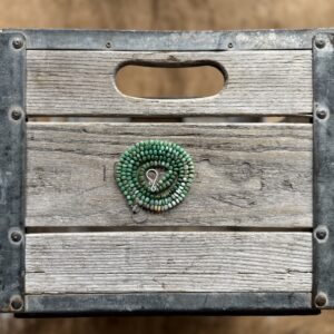 5mm Ombre Chrysoprase Hand Knotted Necklace - 30"