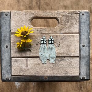 Paloma Falcons - Light Minty Green Fringe ( ear wires)