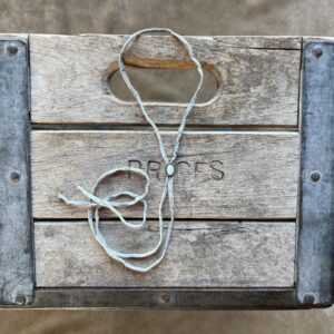 Paloma Bolo on a Light Gray Silk Cord
